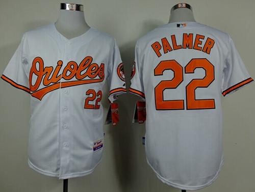 Orioles #22 Jim Palmer White Cool Base Stitched MLB Jersey - Click Image to Close